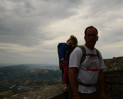 Doug and Greta overlooking San Marino